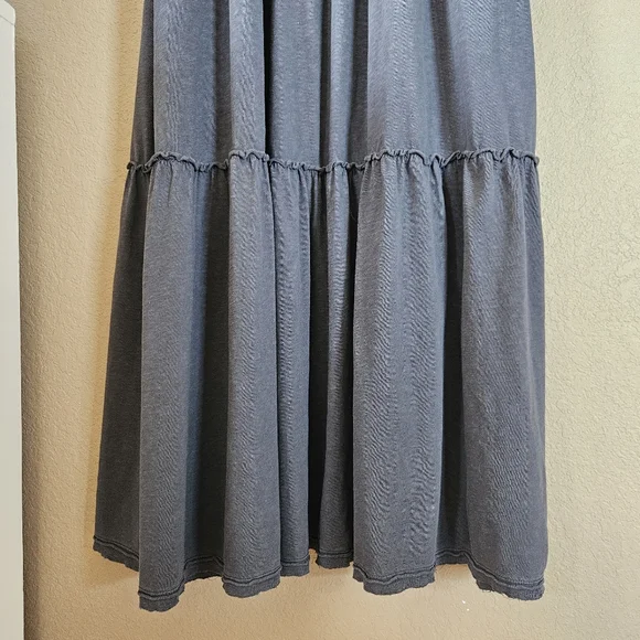 Aerie Tiered Maxi Dress, XS | Gray - Picture 6 of 6
